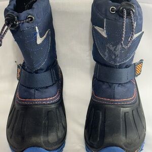 Source Unknown Blue and Black Kids Boots
